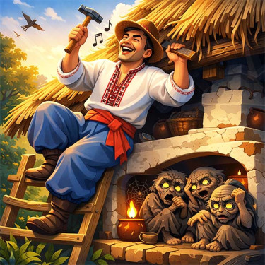 Як Карпо біду годував (українська казка)