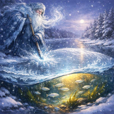 Крижаний щит Річки (українська казка) – читати на kazkaua.org Крижаний щит Річки (українська казка)