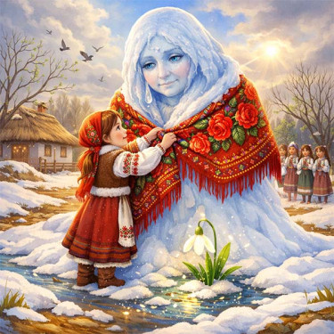 Остання сльоза Зими (українська казка) – читати на kazkaua.org Остання сльоза Зими (українська казка)