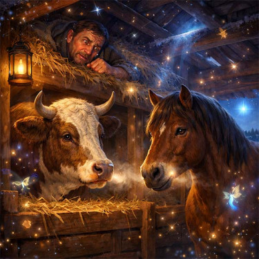 Про ніч, коли тварини говорять (українська казка)