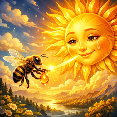 Сльоза Сонця у восковій чаші (українська казка)