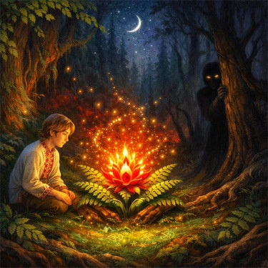 Втрачений цвіт папороті (українська казка)